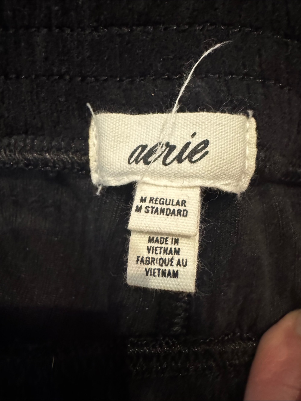 aerie Black Corduroy High-Rise Flare Pants & Jacket Set - Picture 4 of 9